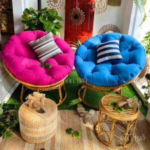 Combo 2 ghế mây papasan thư giãn