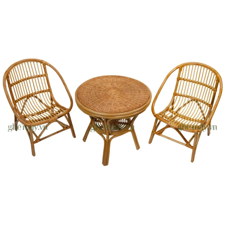 Bàn ghế mây ban công