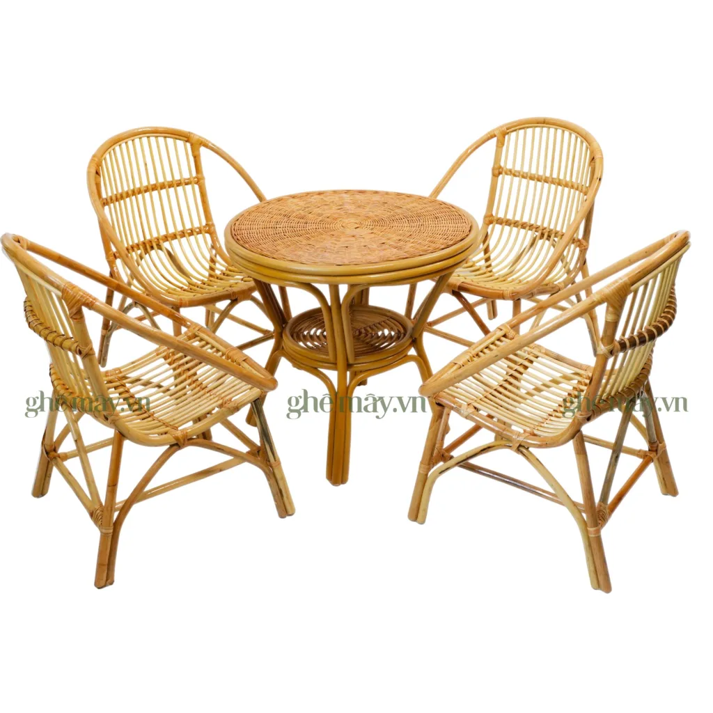 Bàn ghế mây ban công