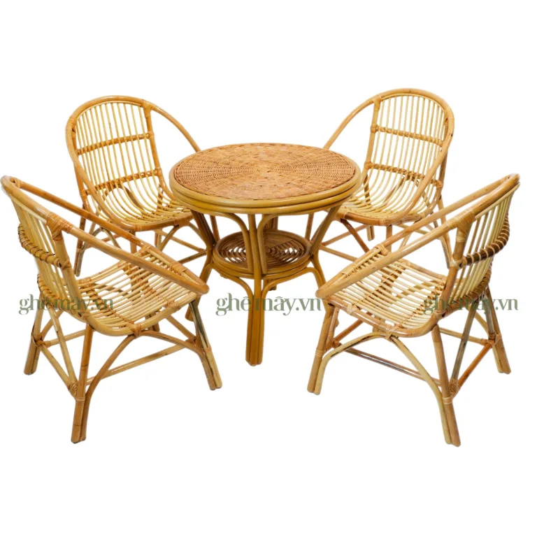 Bàn ghế mây ban công