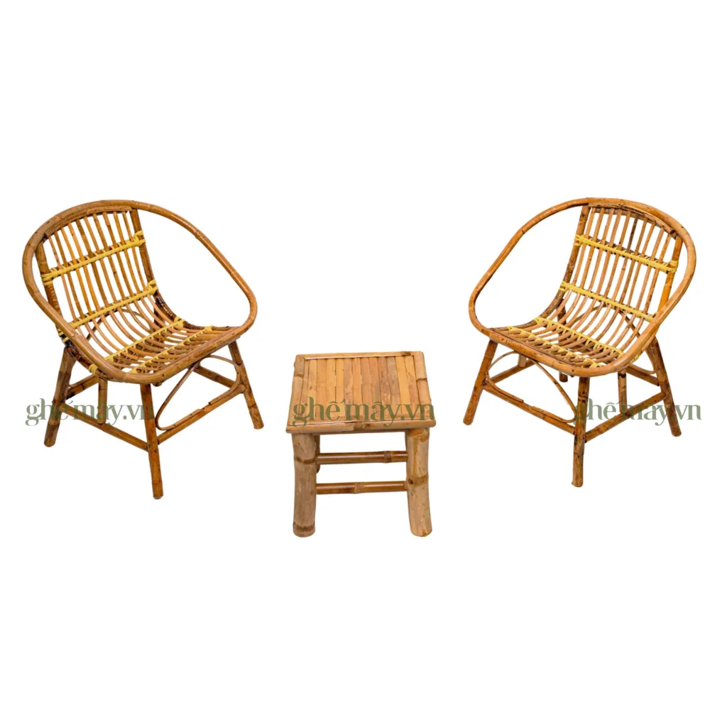 bộ bàn ghế sò mini