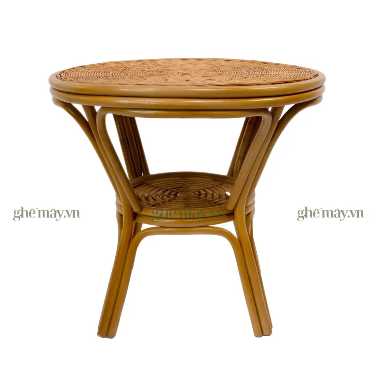 bàn mây mặt đan