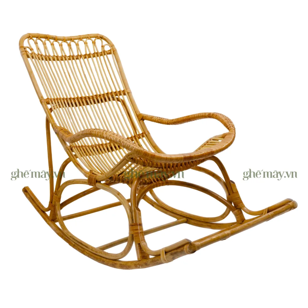 ghế bập bênh tay đan