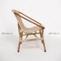 Ghế mây sò đan trắng - Ảnh 3