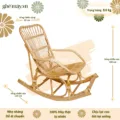 kích thước ghế bập bênh tay đan nhỏ