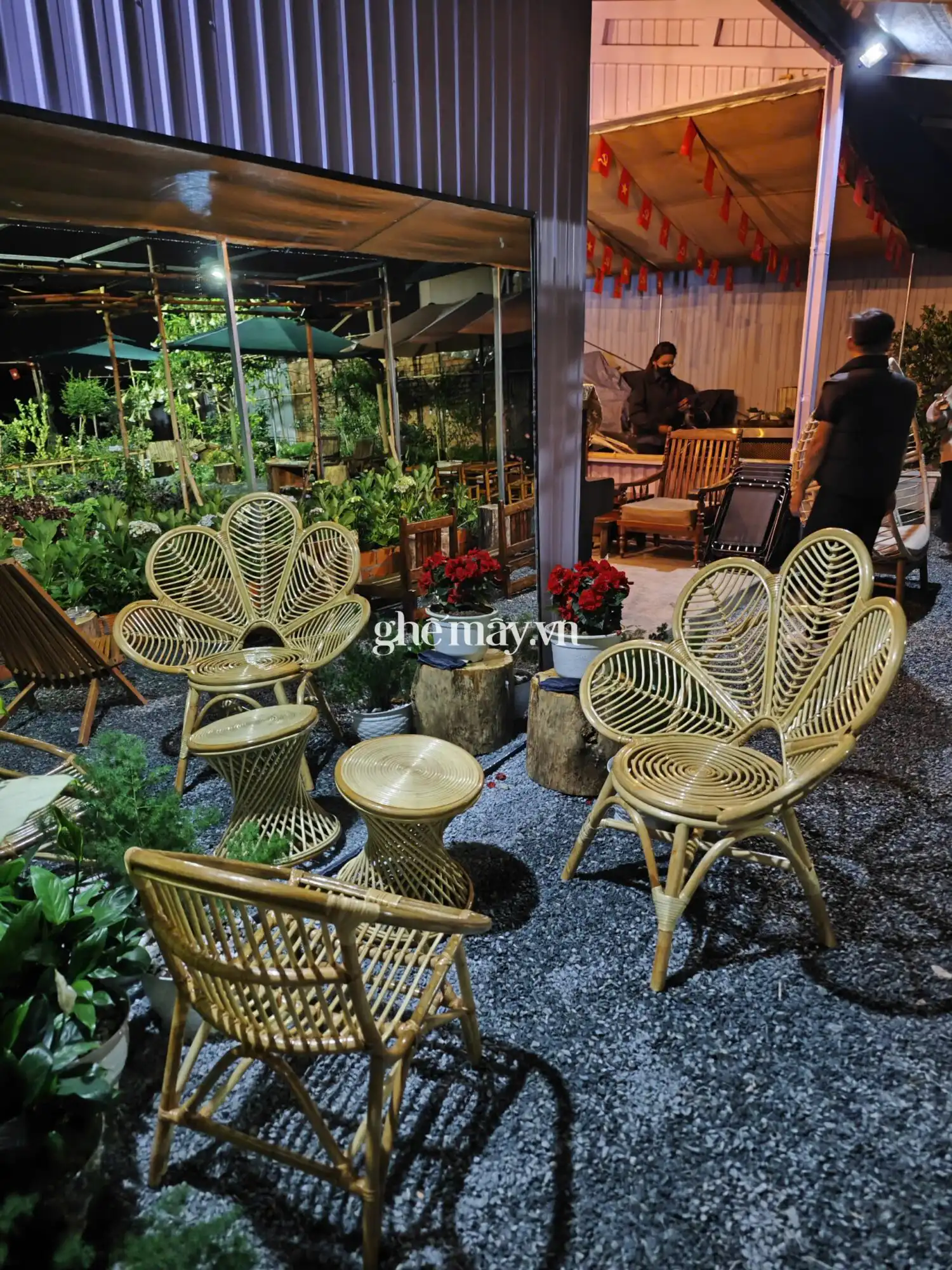 Ghế mây tự nhiên phòng khách