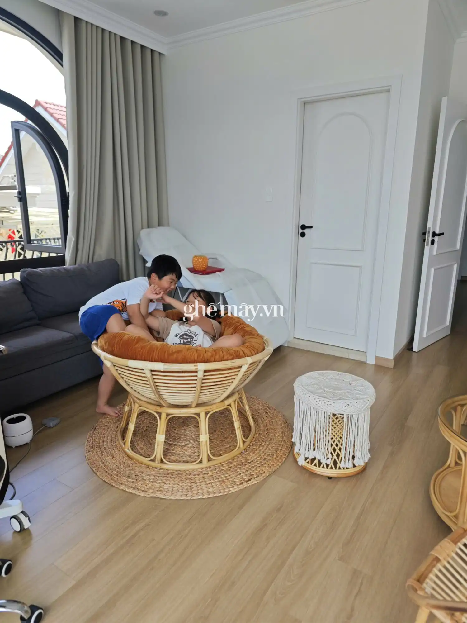 Ghế mây tự nhiên phòng khách