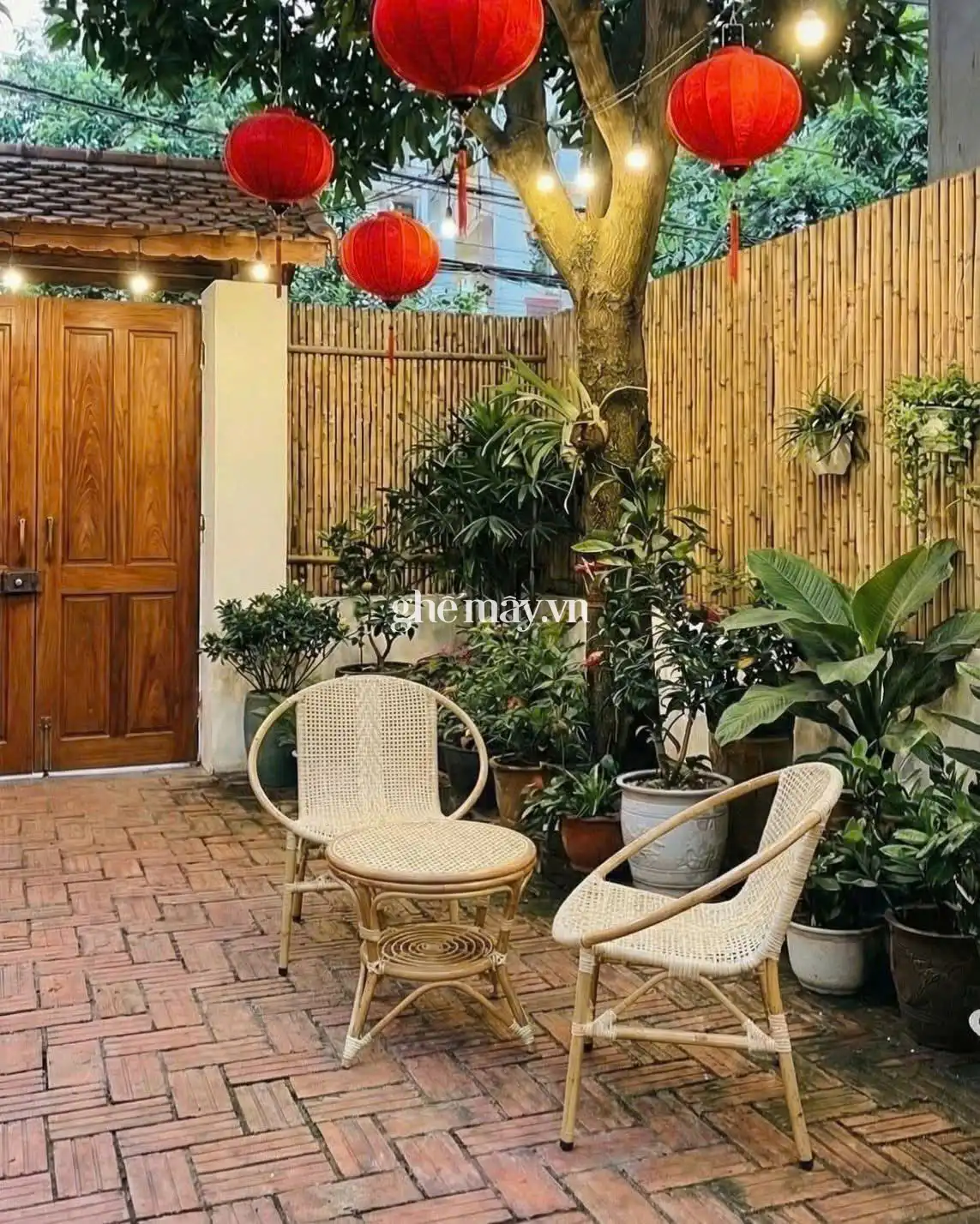 Ghế mây tự nhiên phòng khách